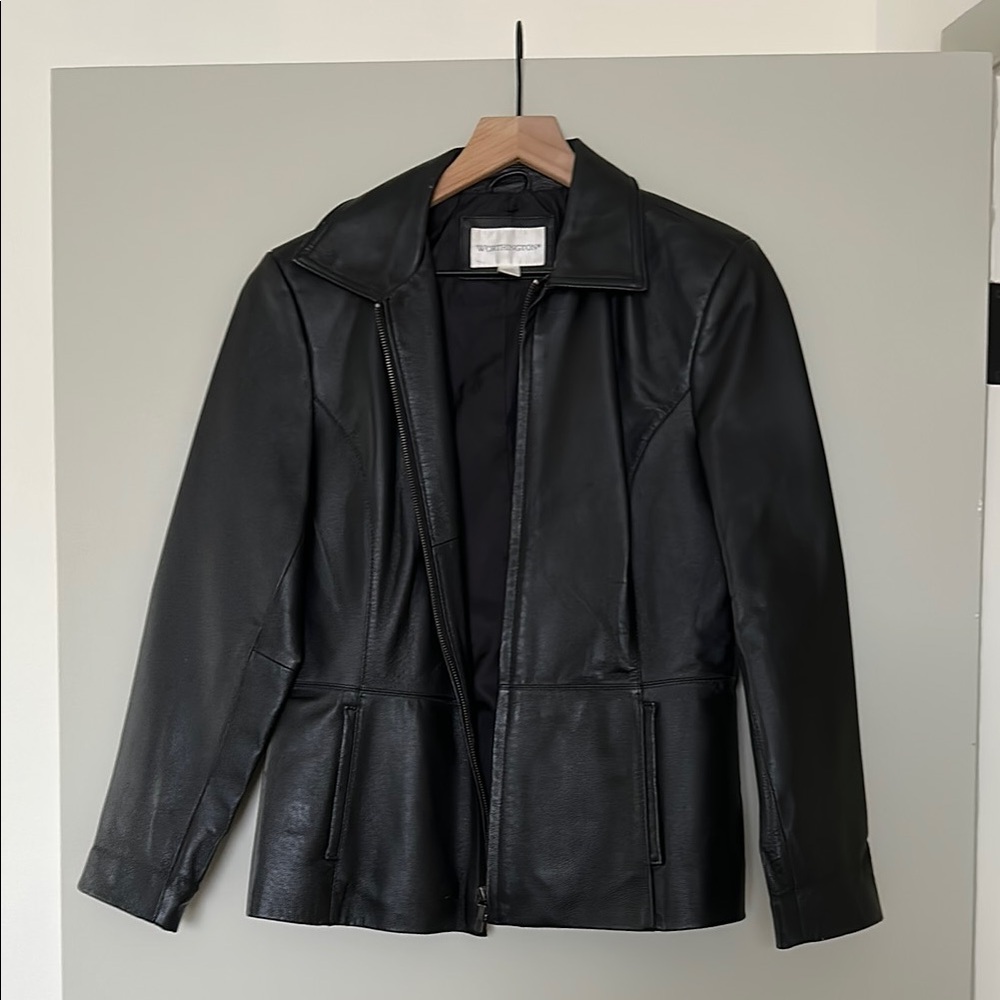 Women's Black Leather Jacket